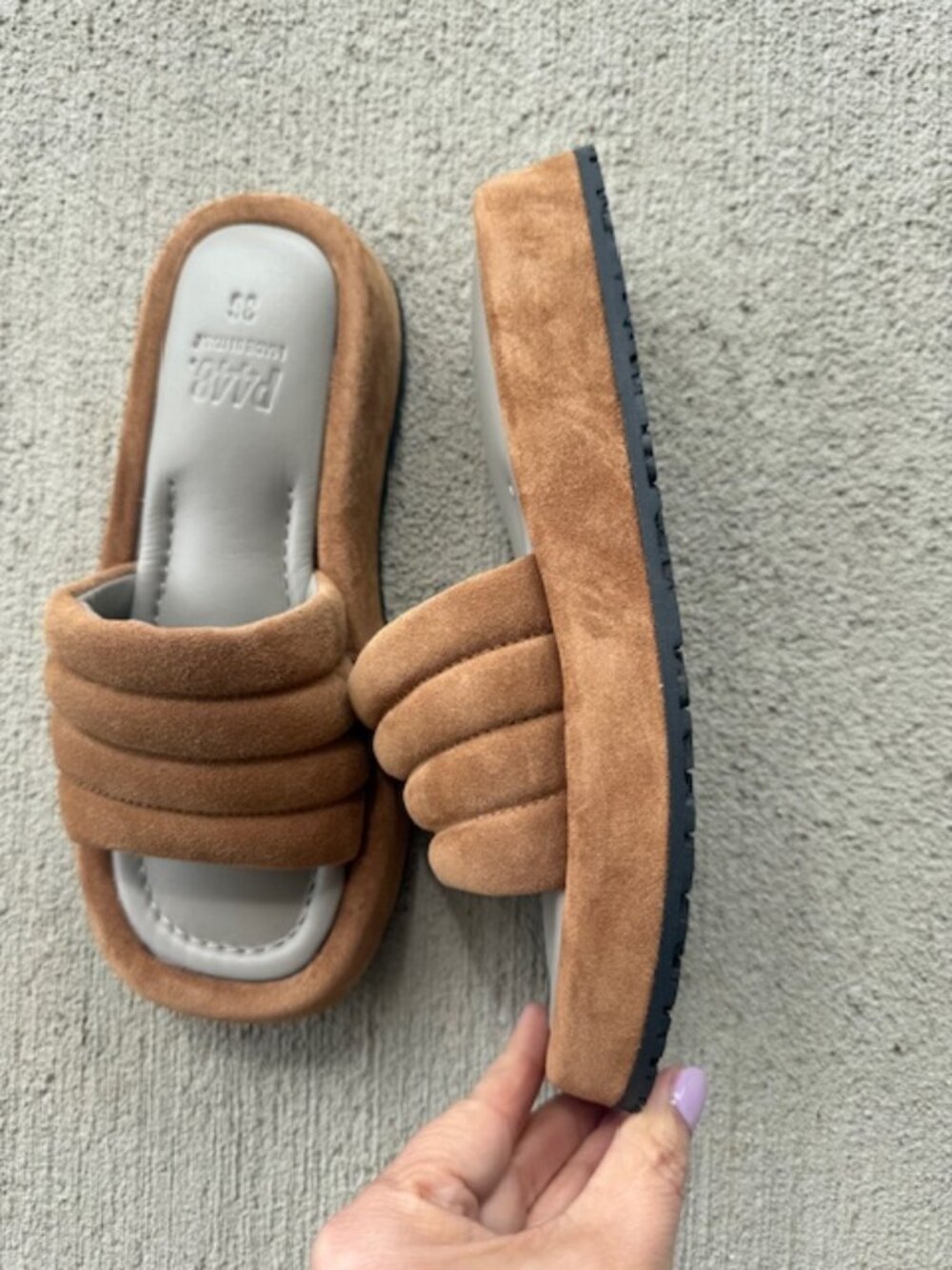 P448 Women's Fergie Cognac Sandals EU 36 - Picture 4 of 7
